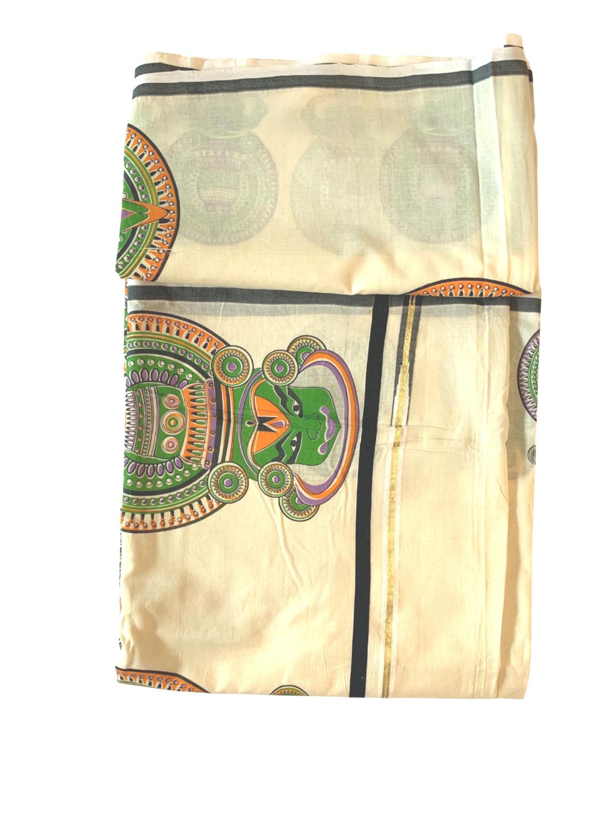Onam Balaramapuram Handloom Set Saree Festival Saree Kerala Kasavu Saree