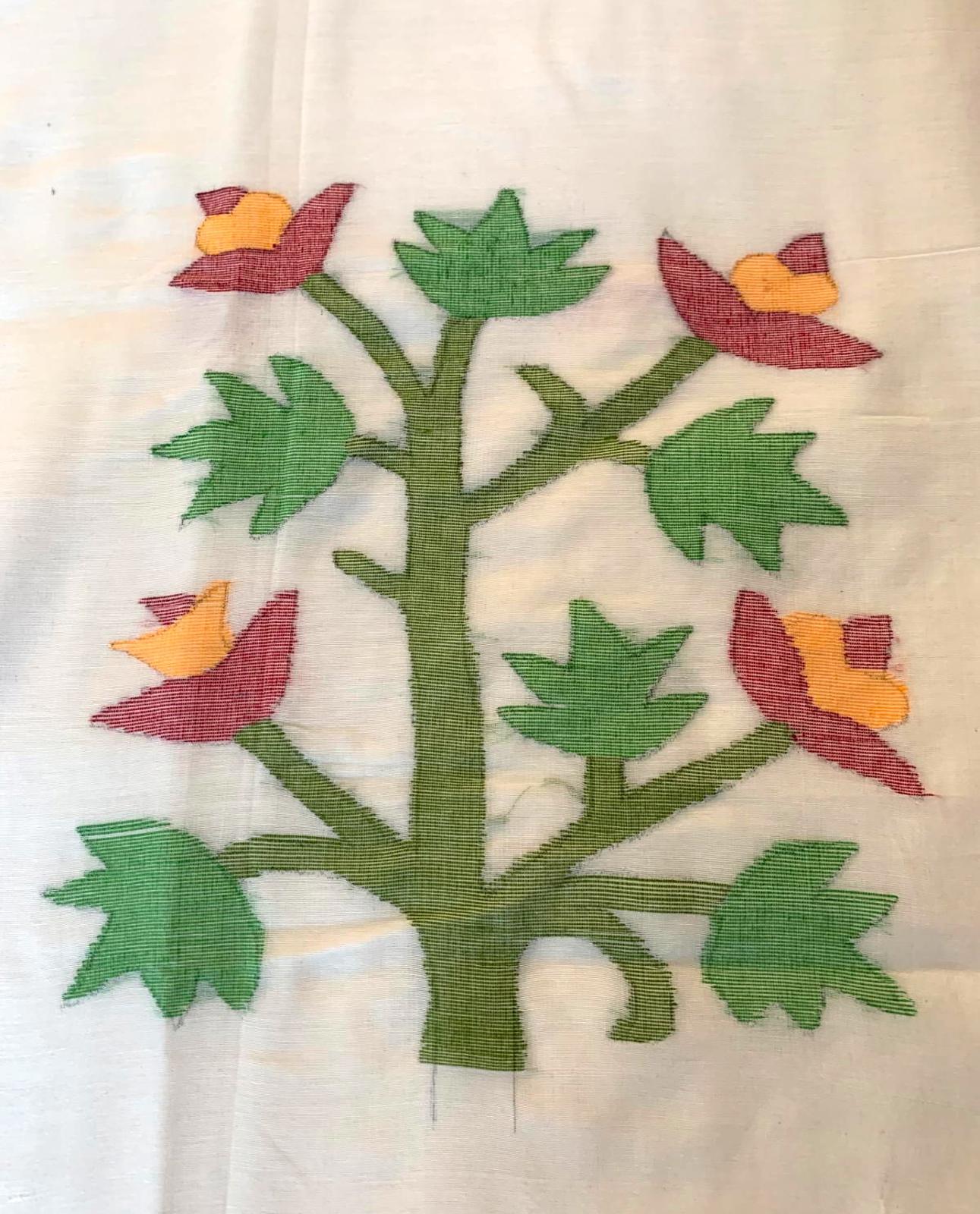 Festival Saree Cotton Khadi Jamdani Sari Casual Wear Partywear Saree