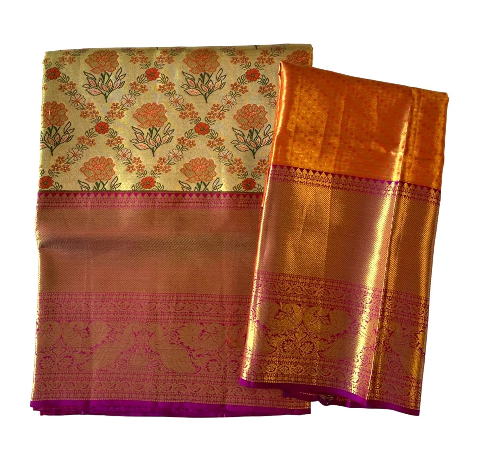 Bridal Wedding Brocade Kanchipuram Silk Saree