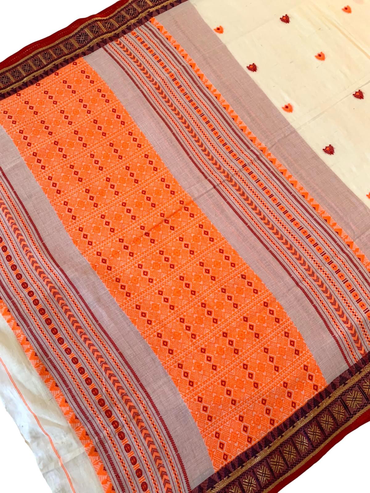 Festival Saree Cotton Khadi Sari Casual Wear Partywear Saree