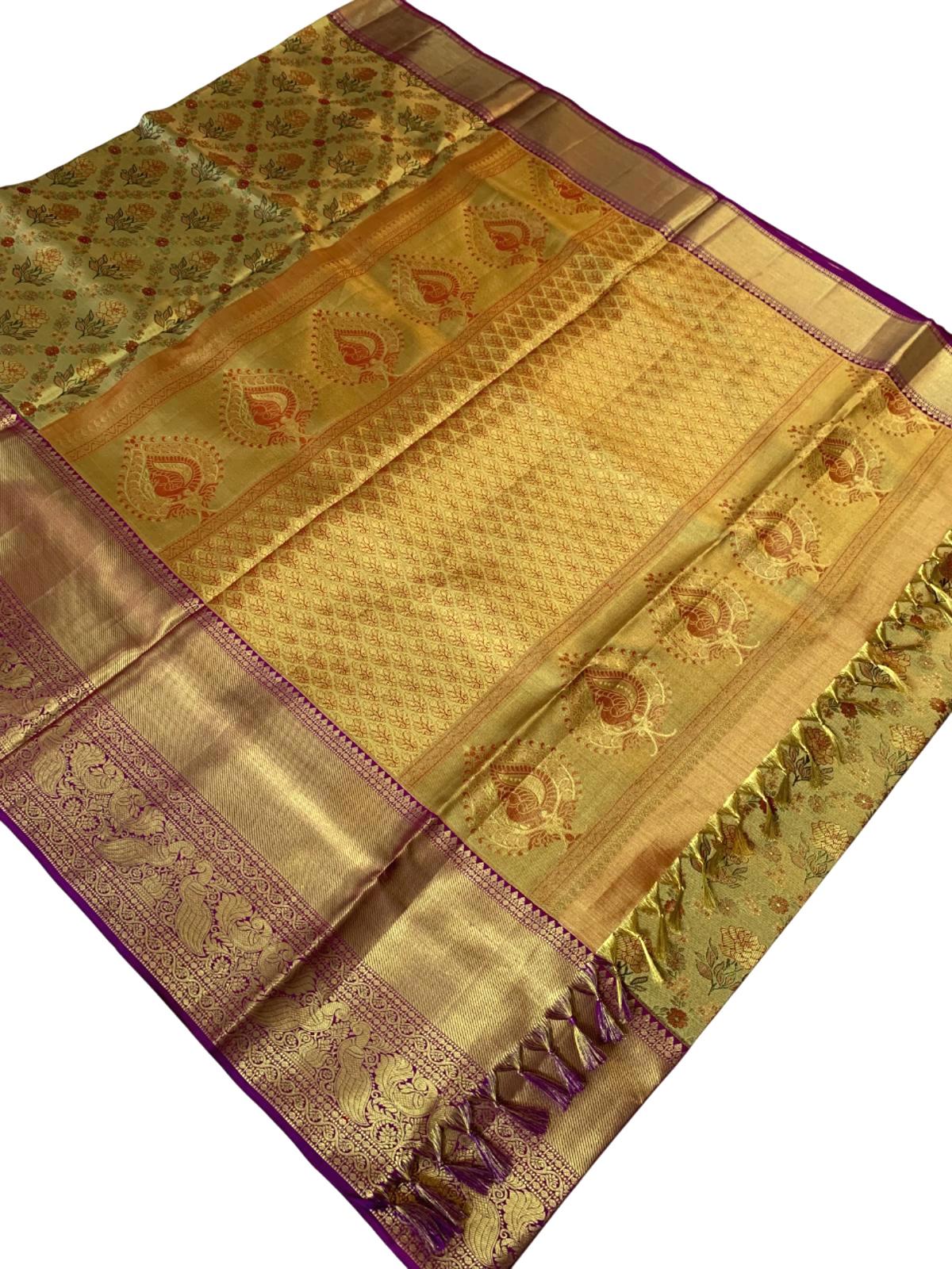 Bridal Wedding Brocade Kanchipuram Silk Saree