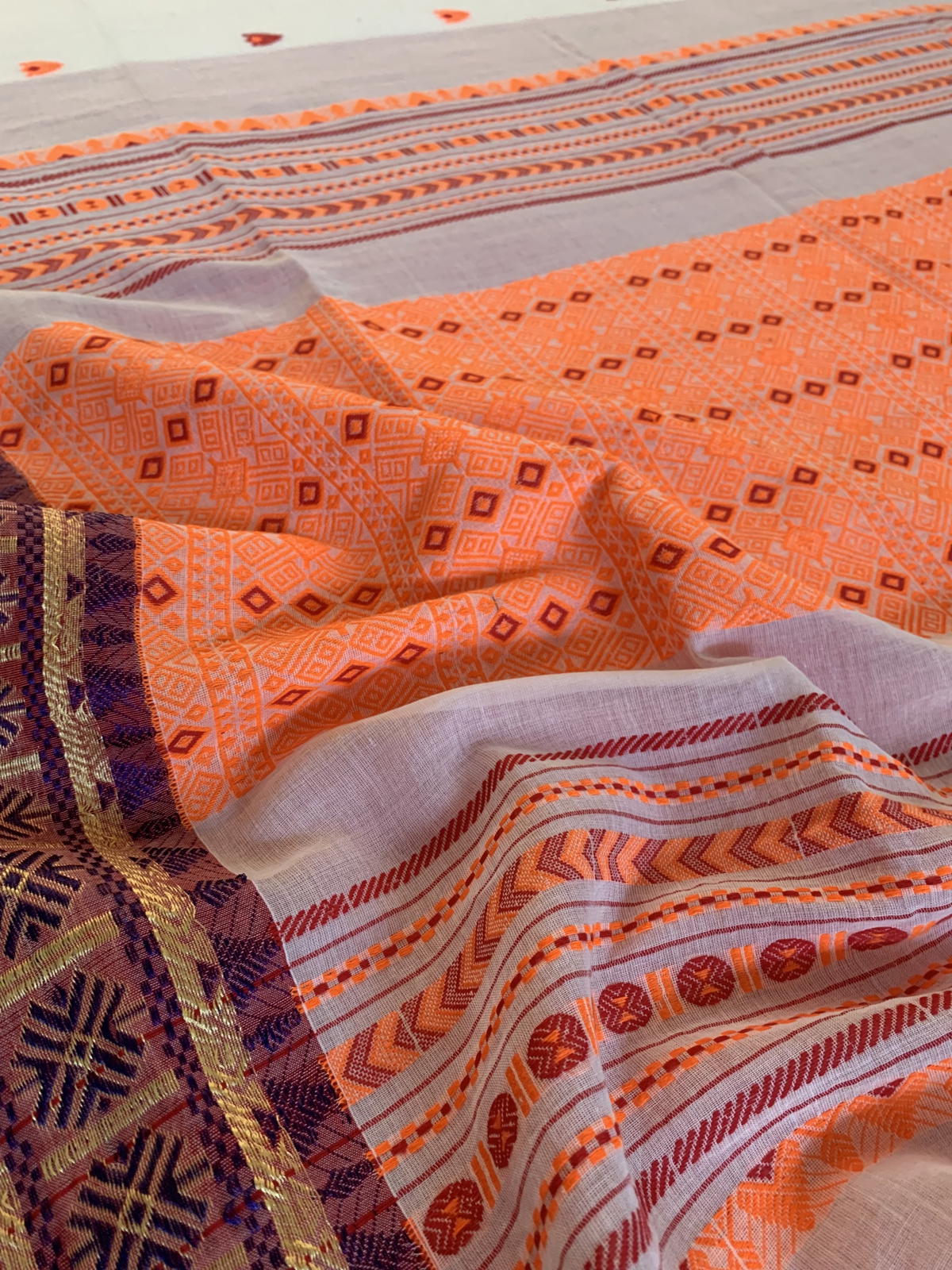 Festival Saree Cotton Khadi Sari Casual Wear Partywear Saree