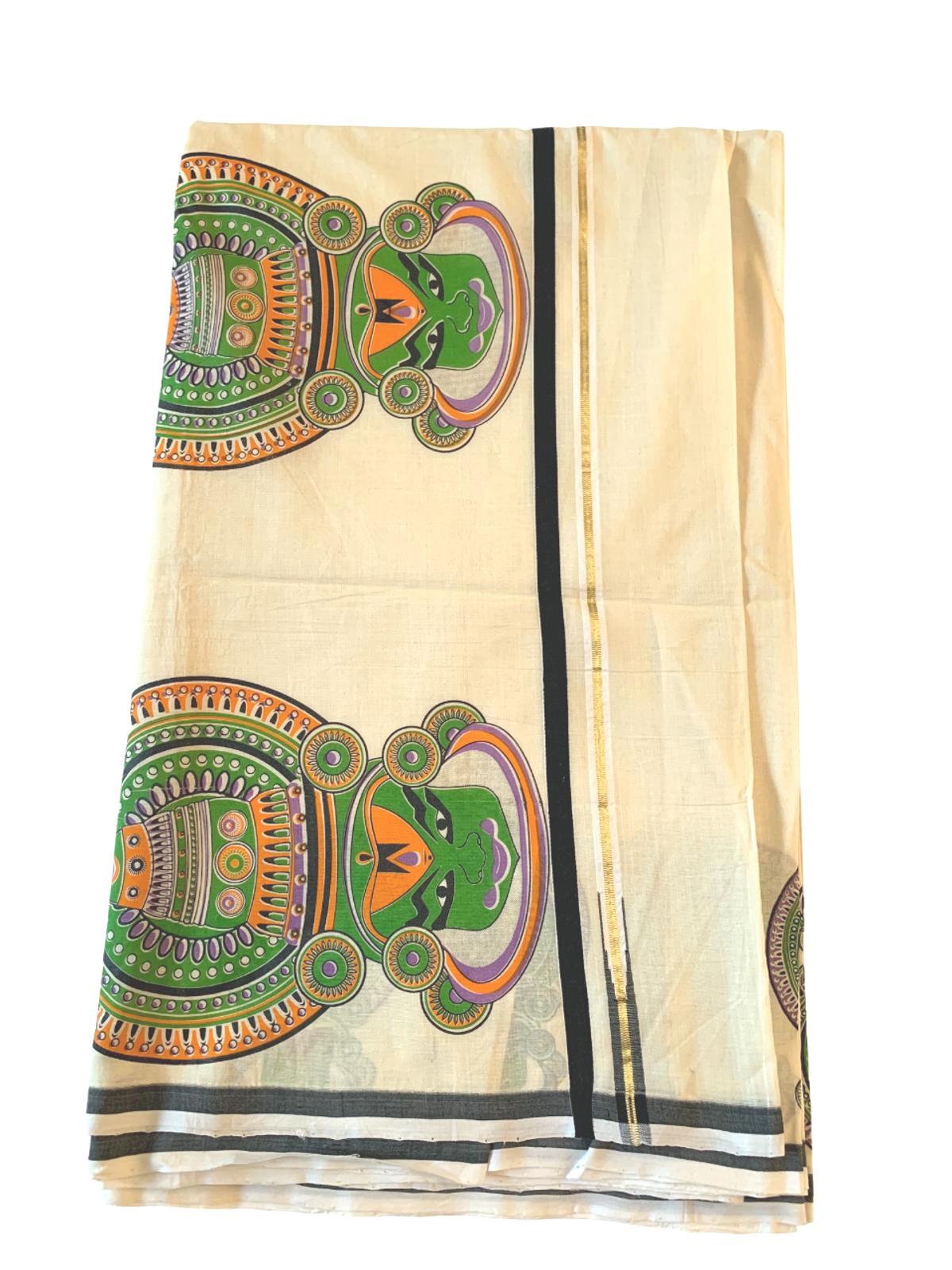 Onam Balaramapuram Handloom Set Saree Festival Saree Kerala Kasavu Saree