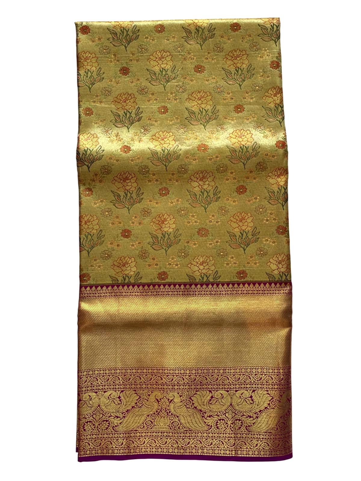 Bridal Wedding Brocade Kanchipuram Silk Saree