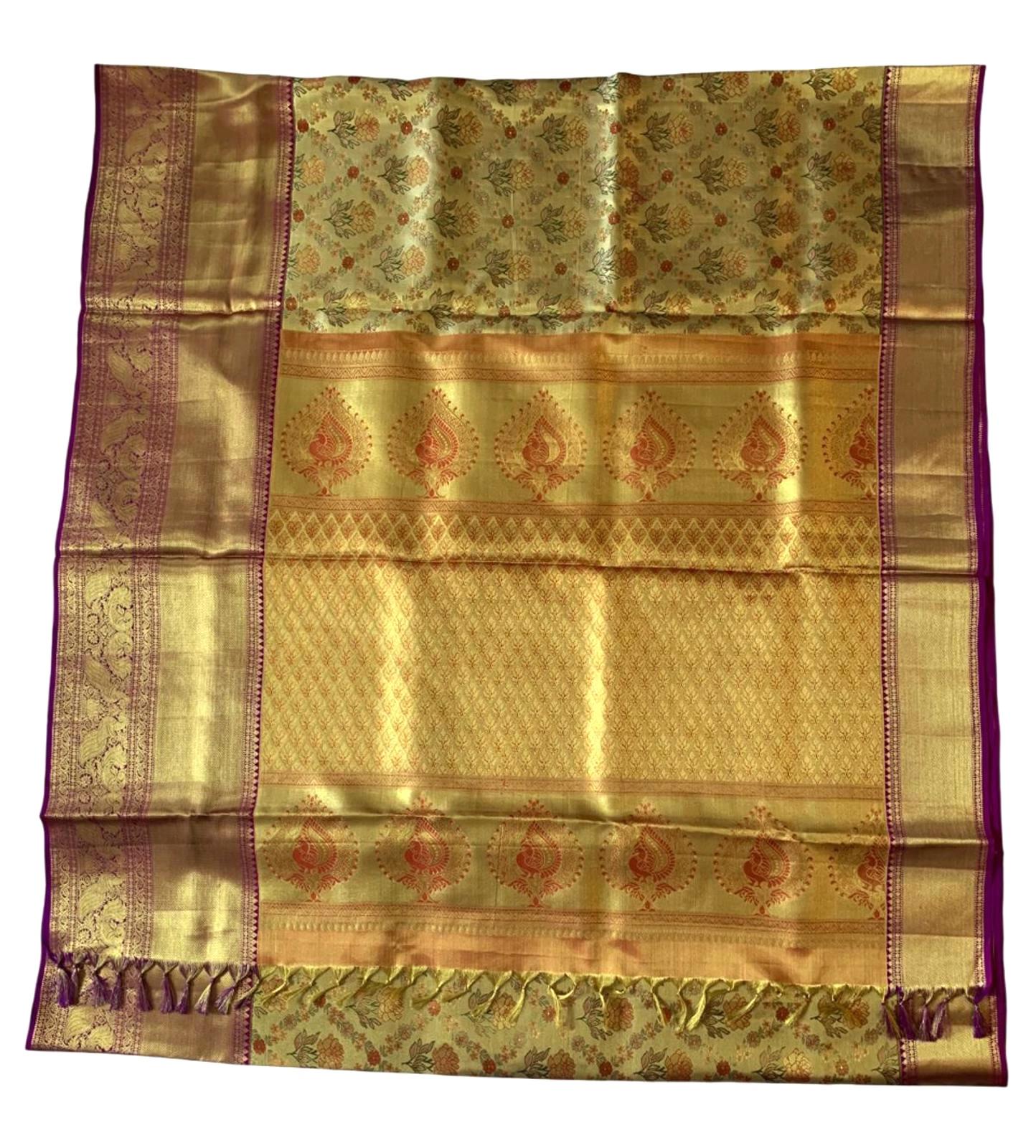 Bridal Wedding Brocade Kanchipuram Silk Saree