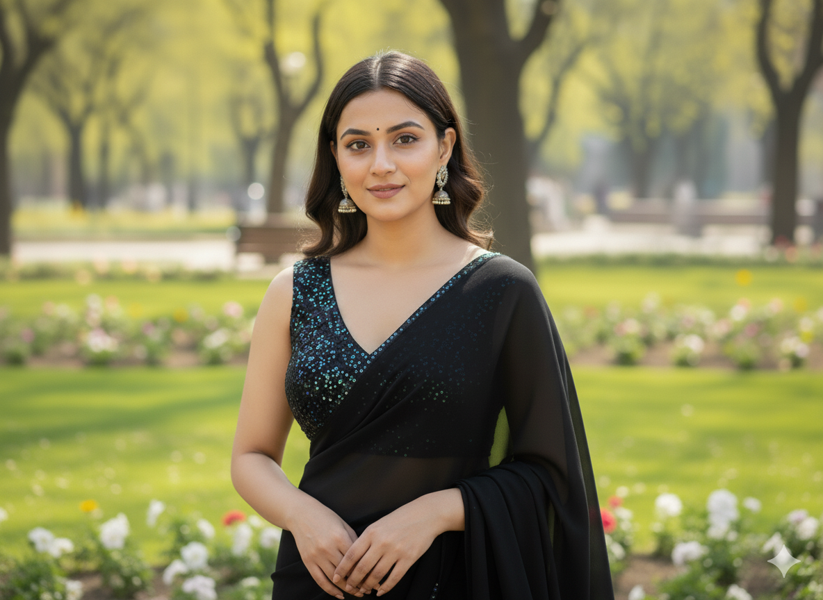 Sleeveless Sequined Blouse