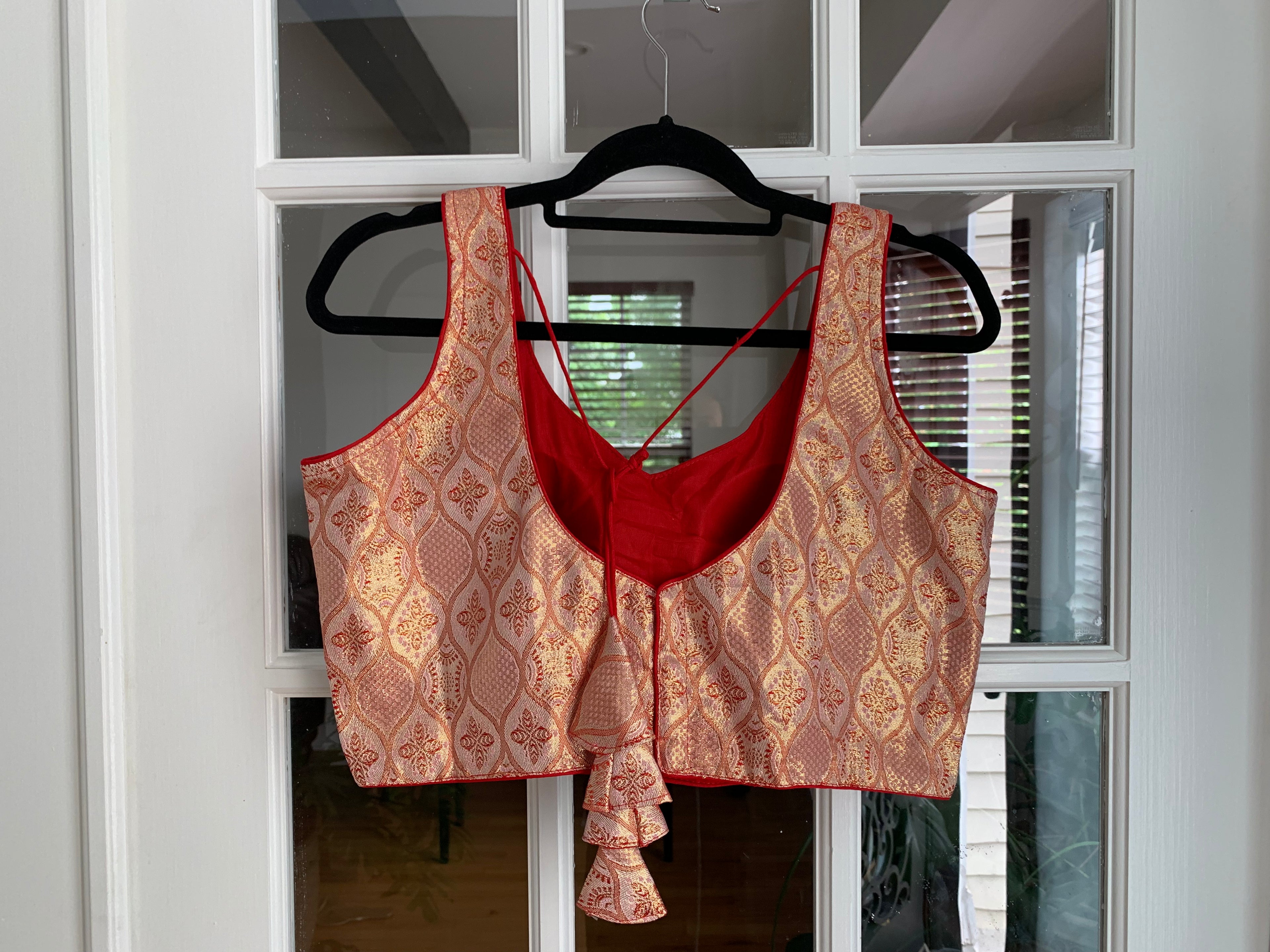 Banarasi Blouse with Floral Design