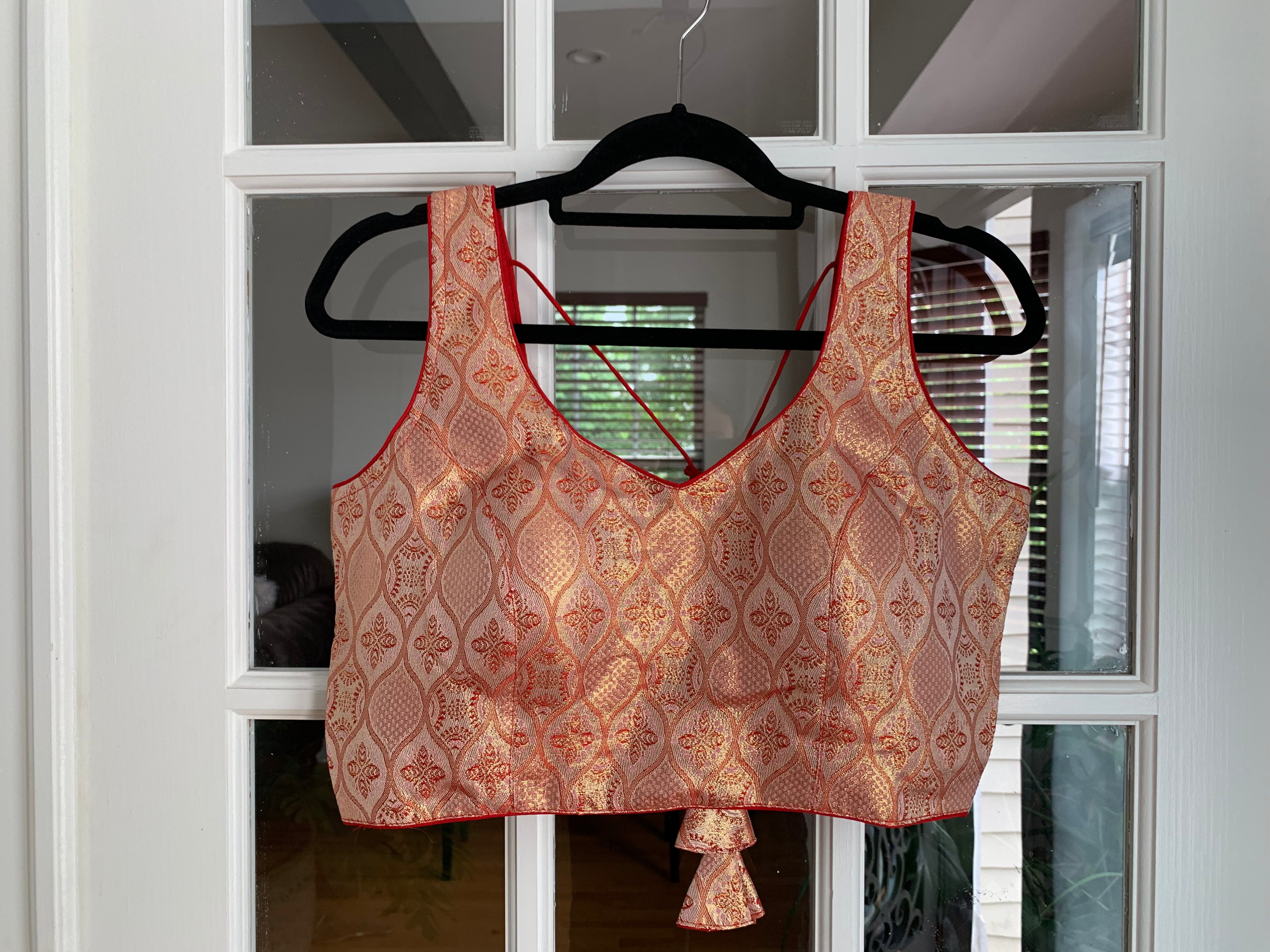 Banarasi Blouse with Floral Design