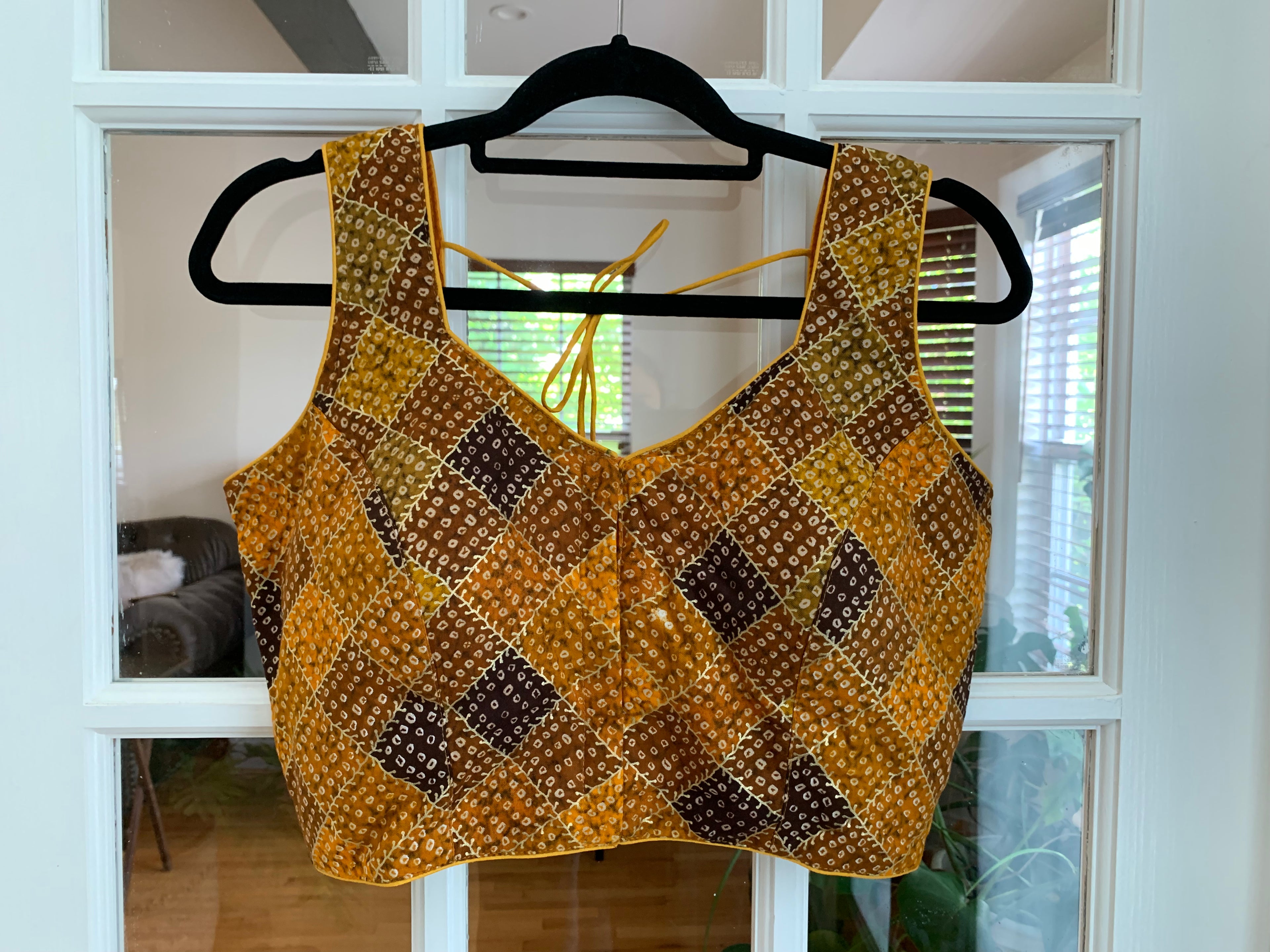 Turmeric Yellow Bandhani Design Blouse