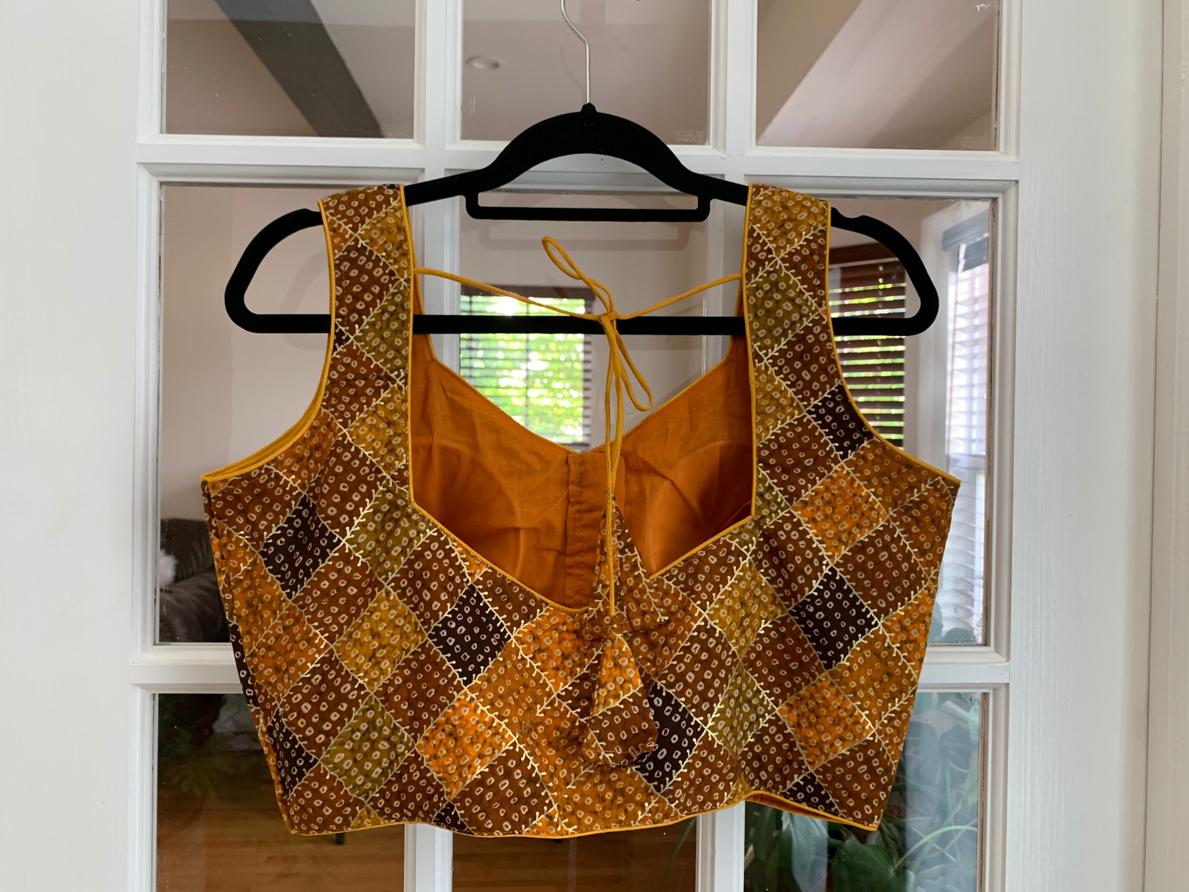 Turmeric Yellow Bandhani Design Blouse