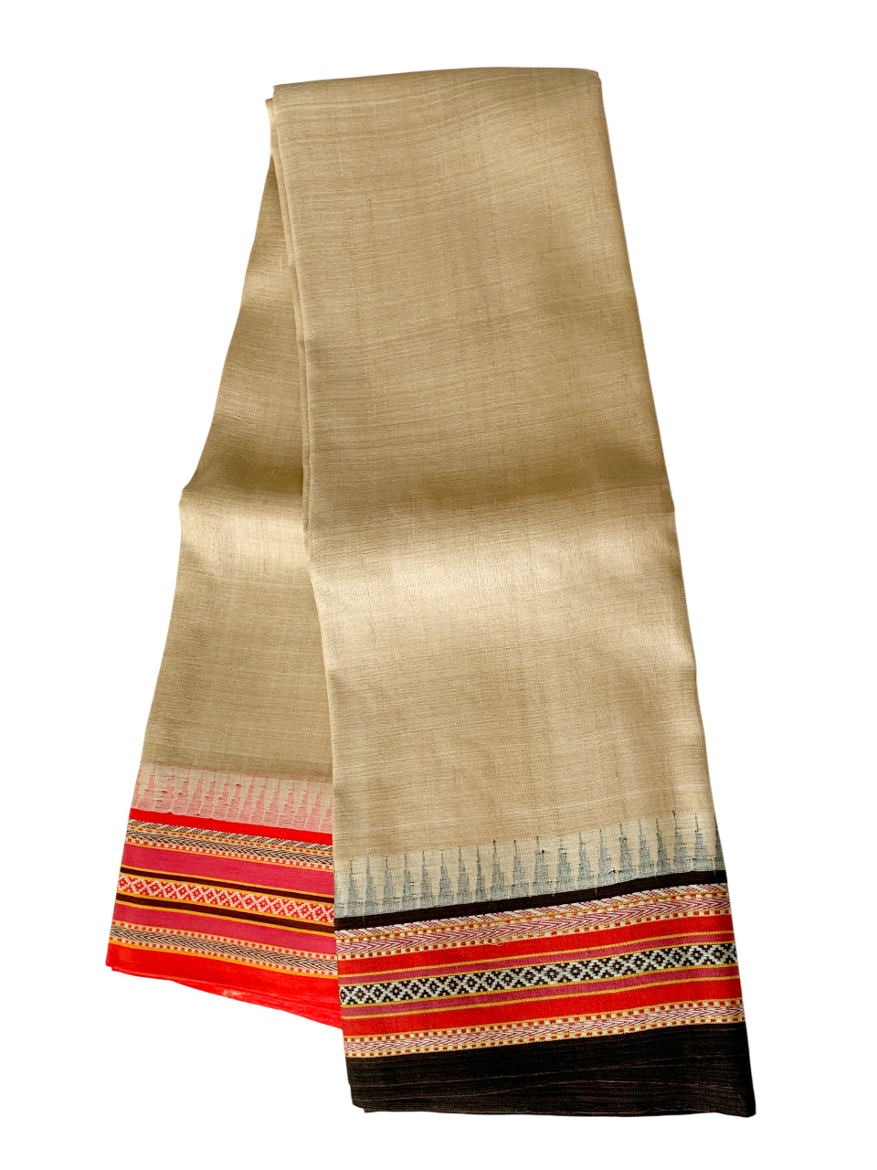 Vidarbha Tussar Silk Karvati Kinar Saree