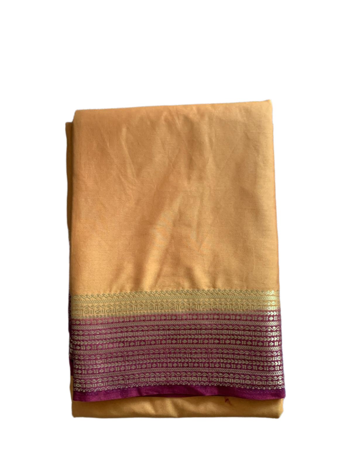 Golden Yellow Mysore Silk Saree
