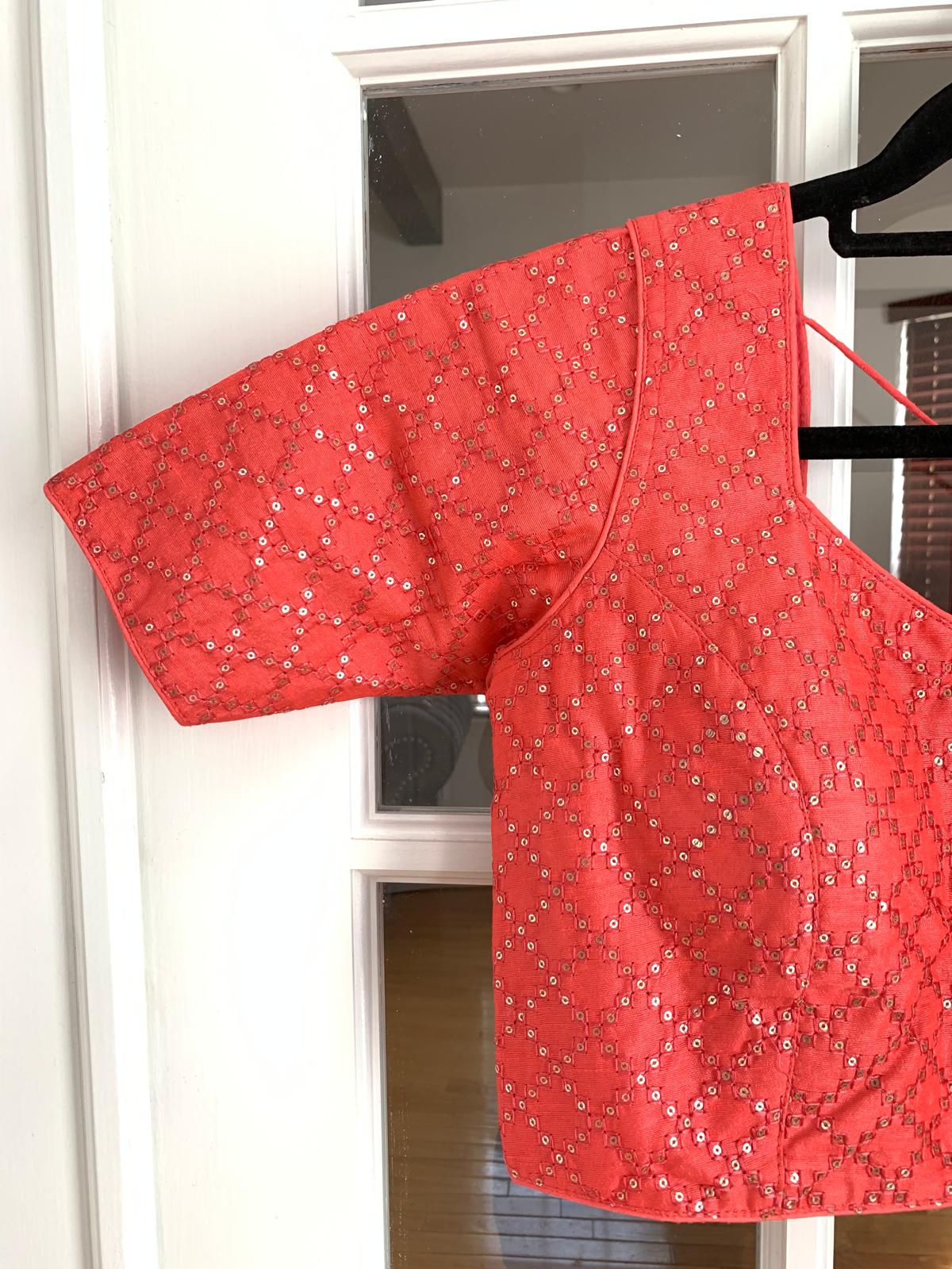 Pink Sequined Blouse