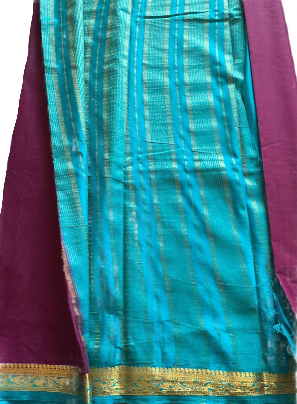 Deep Pink Mysore Silk Saree