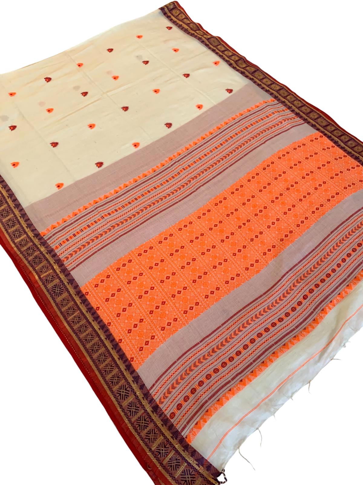 Festival Saree Cotton Khadi Sari Casual Wear Partywear Saree