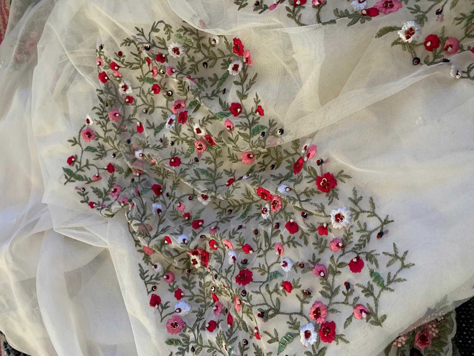 Wedding Saree Hand Embroidered Designer Sari for Women