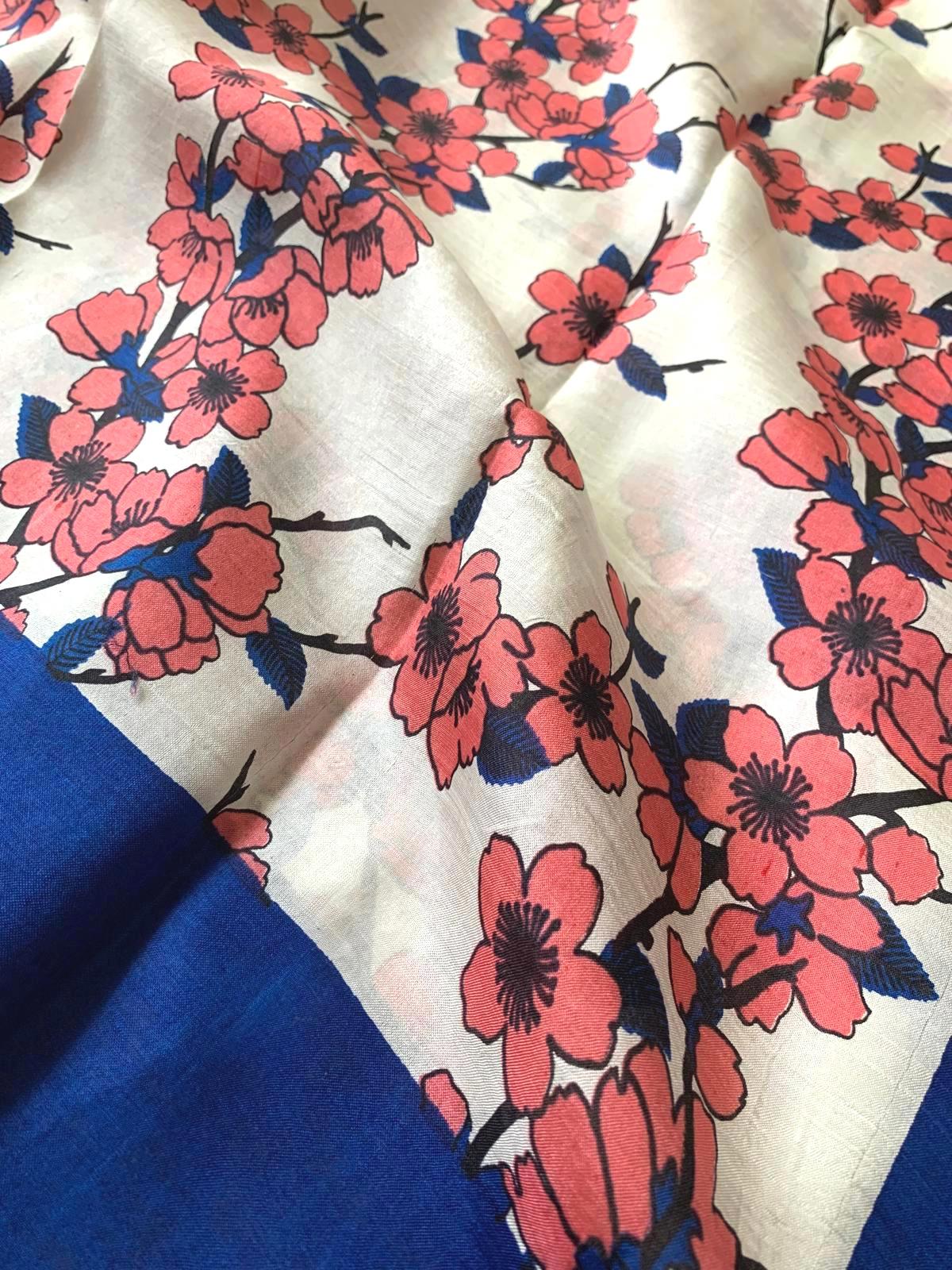 Partywear Saree Pure Silk Saree Occasion Soft Silk Floral Saree Lightweight Sari