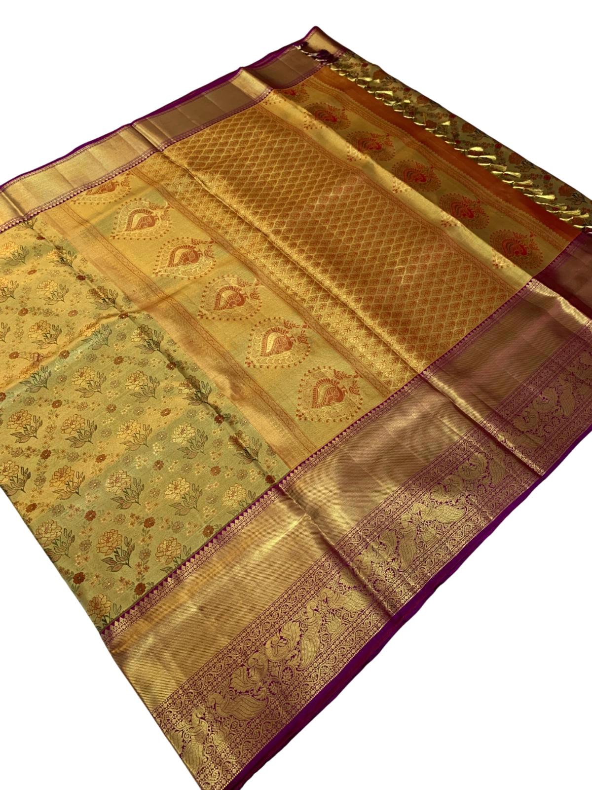 Bridal Wedding Brocade Kanchipuram Silk Saree
