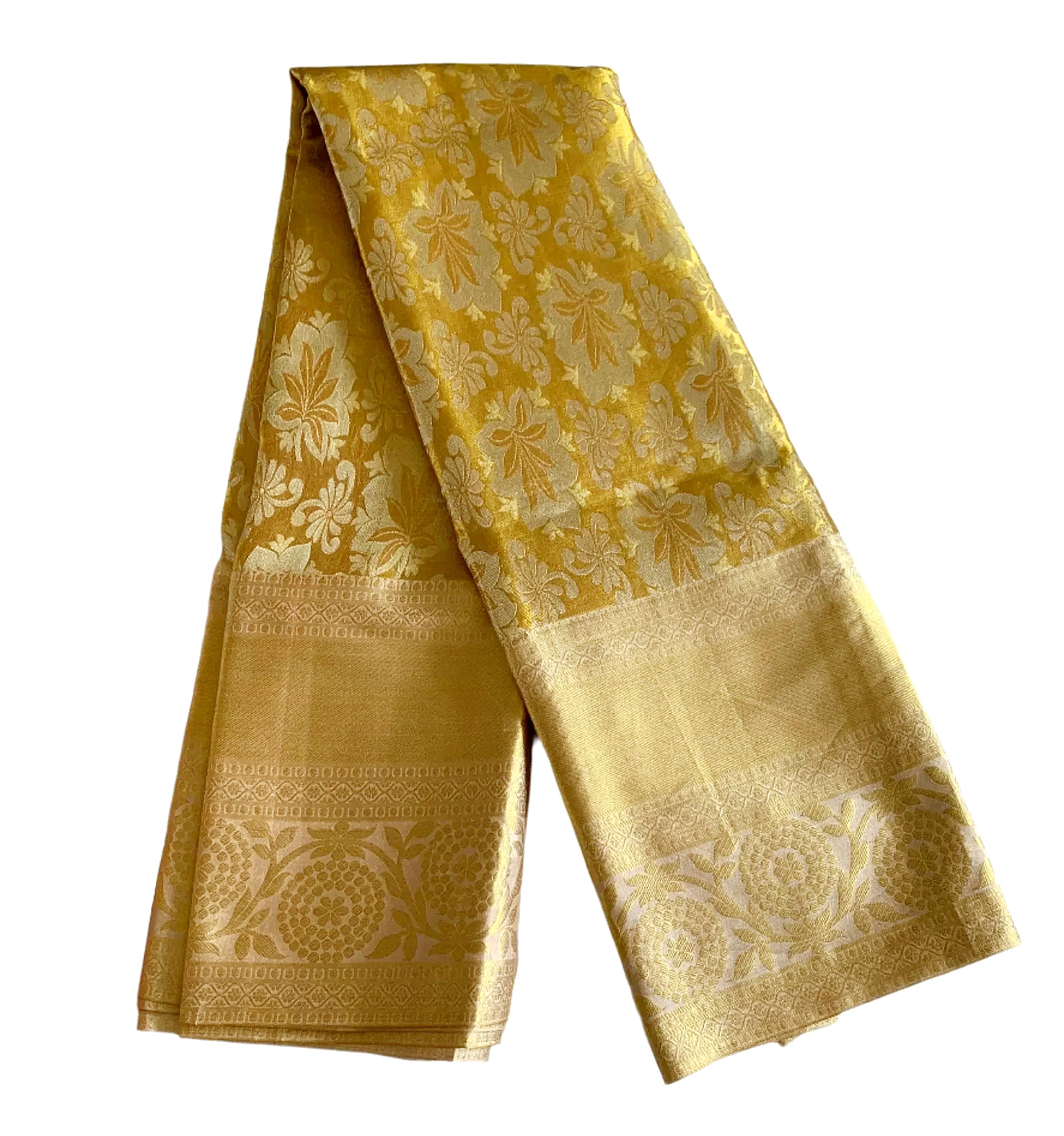Bridal Golden Kanchipuram Silk Saree