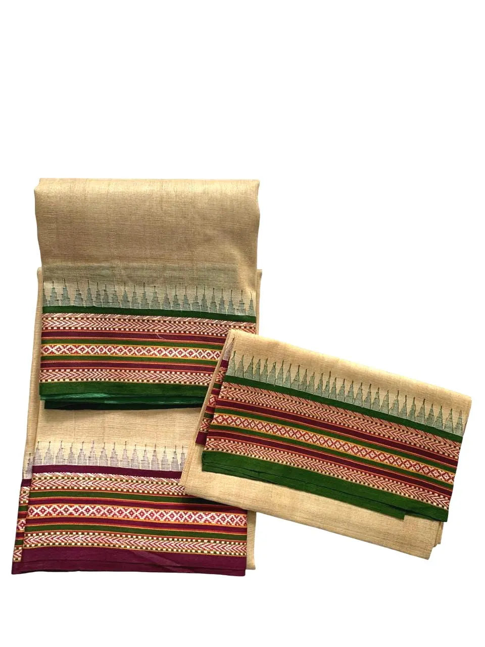 Vidarbha Tussar Silk Karvati Kinar Saree