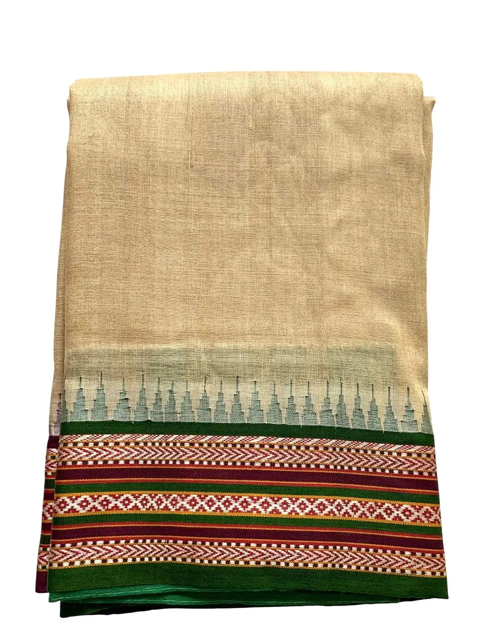 Vidarbha Tussar Silk Karvati Kinar Saree