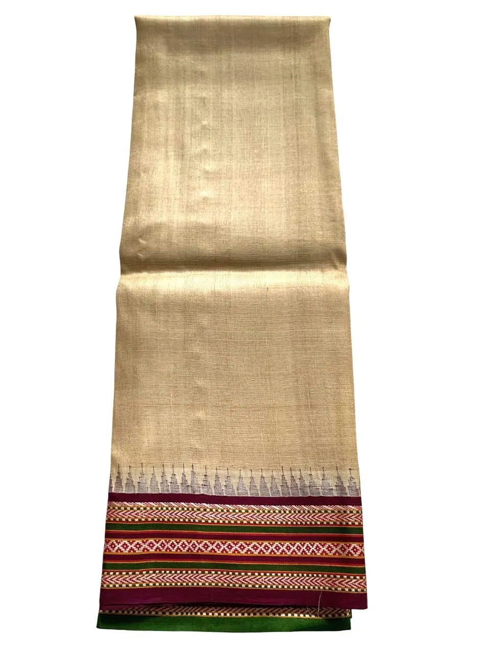 Vidarbha Tussar Silk Karvati Kinar Saree