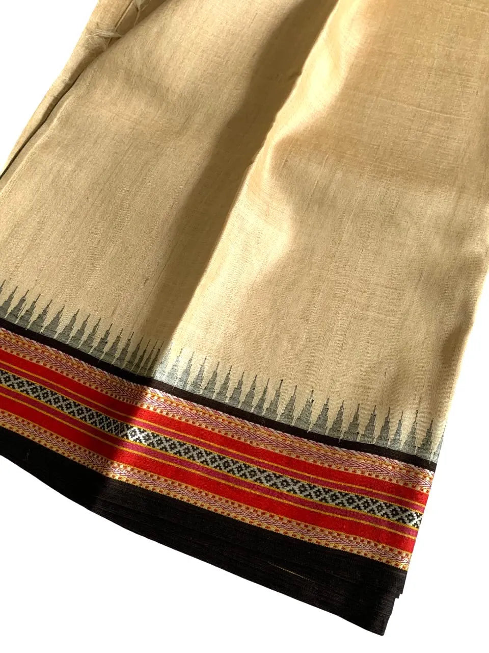 Vidarbha Tussar Silk Karvati Kinar Saree