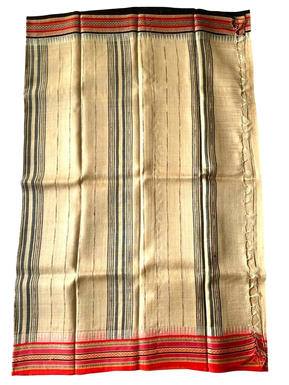 Vidarbha Tussar Silk Karvati Kinar Saree