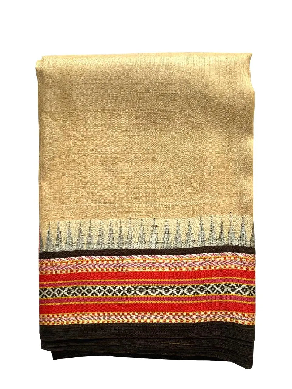 Vidarbha Tussar Silk Karvati Kinar Saree