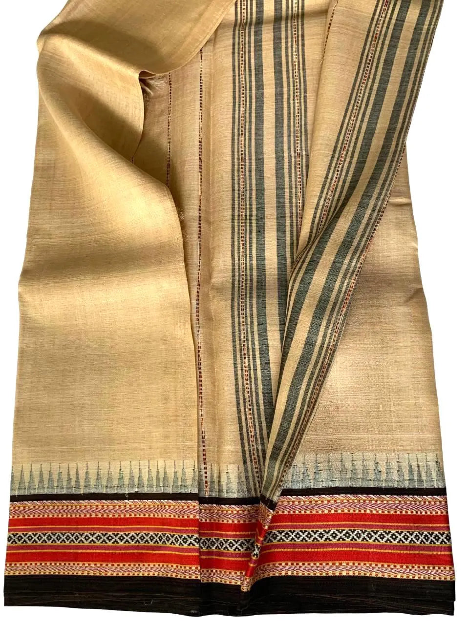 Vidarbha Tussar Silk Karvati Kinar Saree