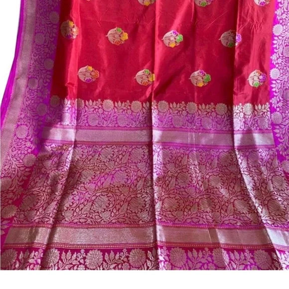 Bridal Red Banarasi Silk Saree