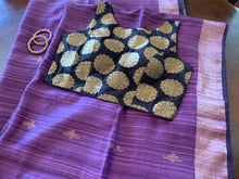 Load image into Gallery viewer, Violet Matka Silk Saree with Blouse