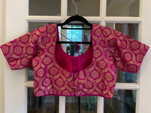 Load image into Gallery viewer, Floral Banarasi Brocade Blouse (Colors Available)