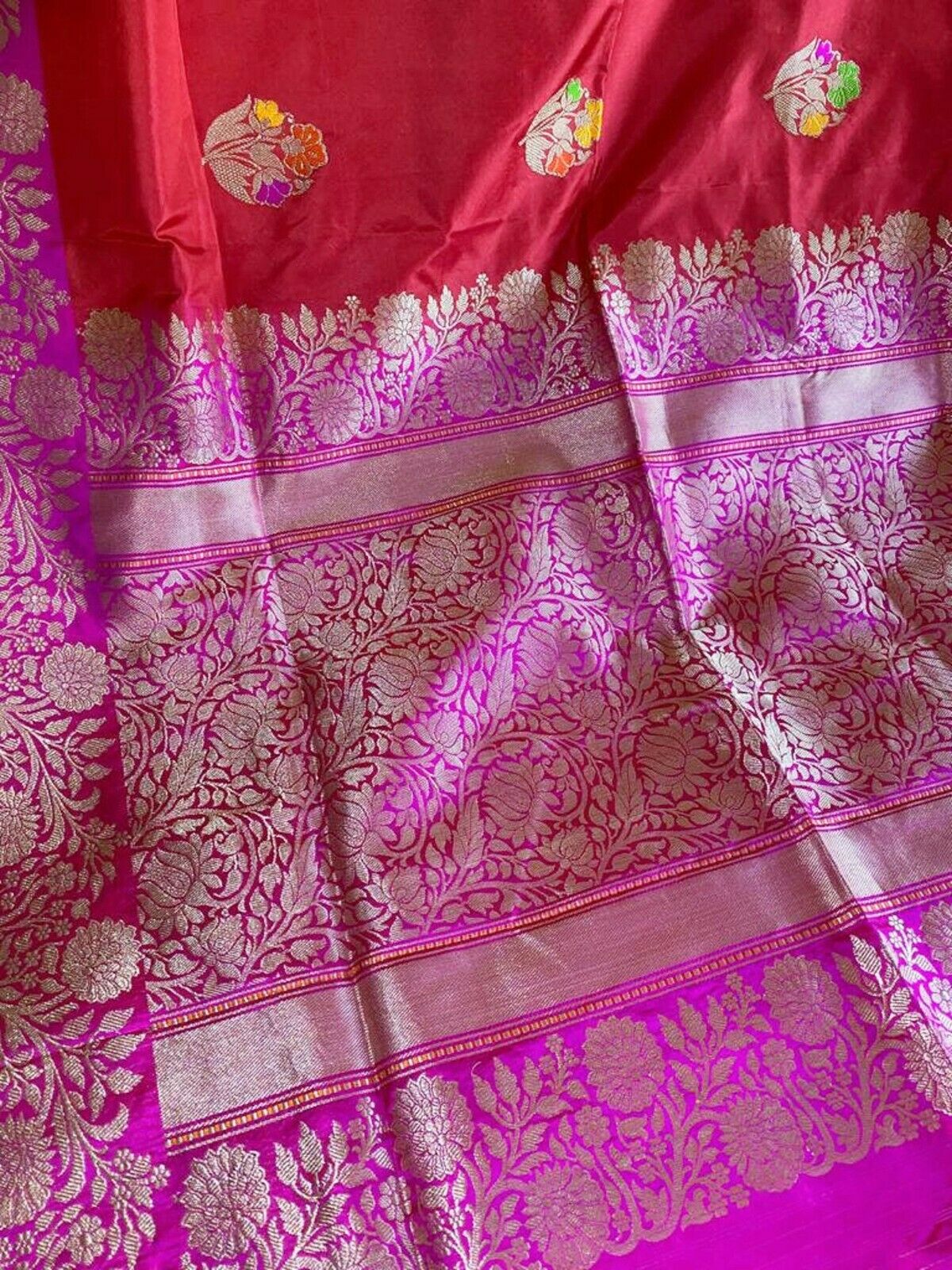 Bridal Red Banarasi Silk Saree