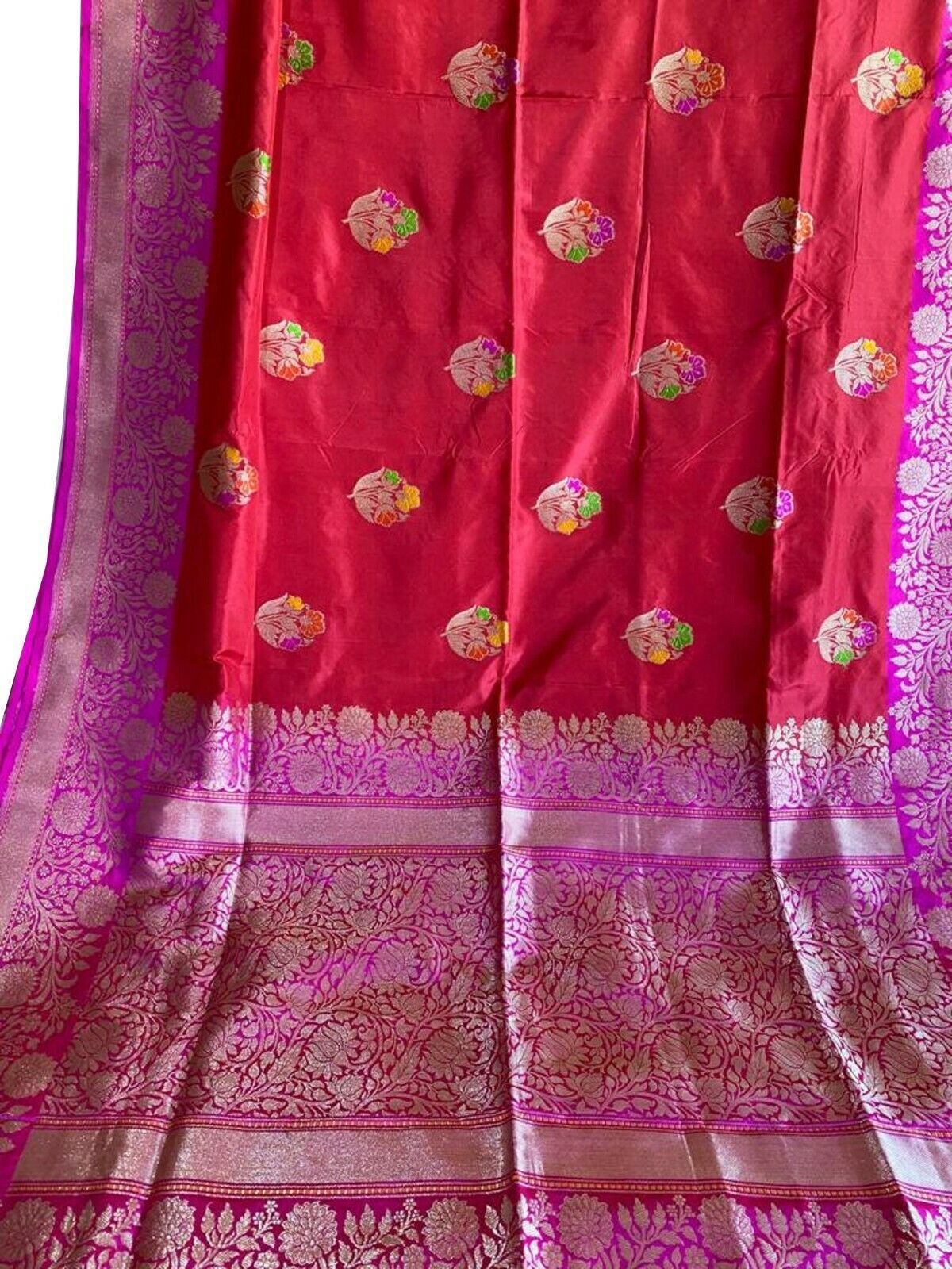 Bridal Red Banarasi Silk Saree