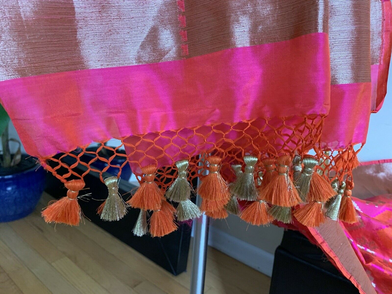 Wedding Pink Patola Banarasi Katan Silk Saree