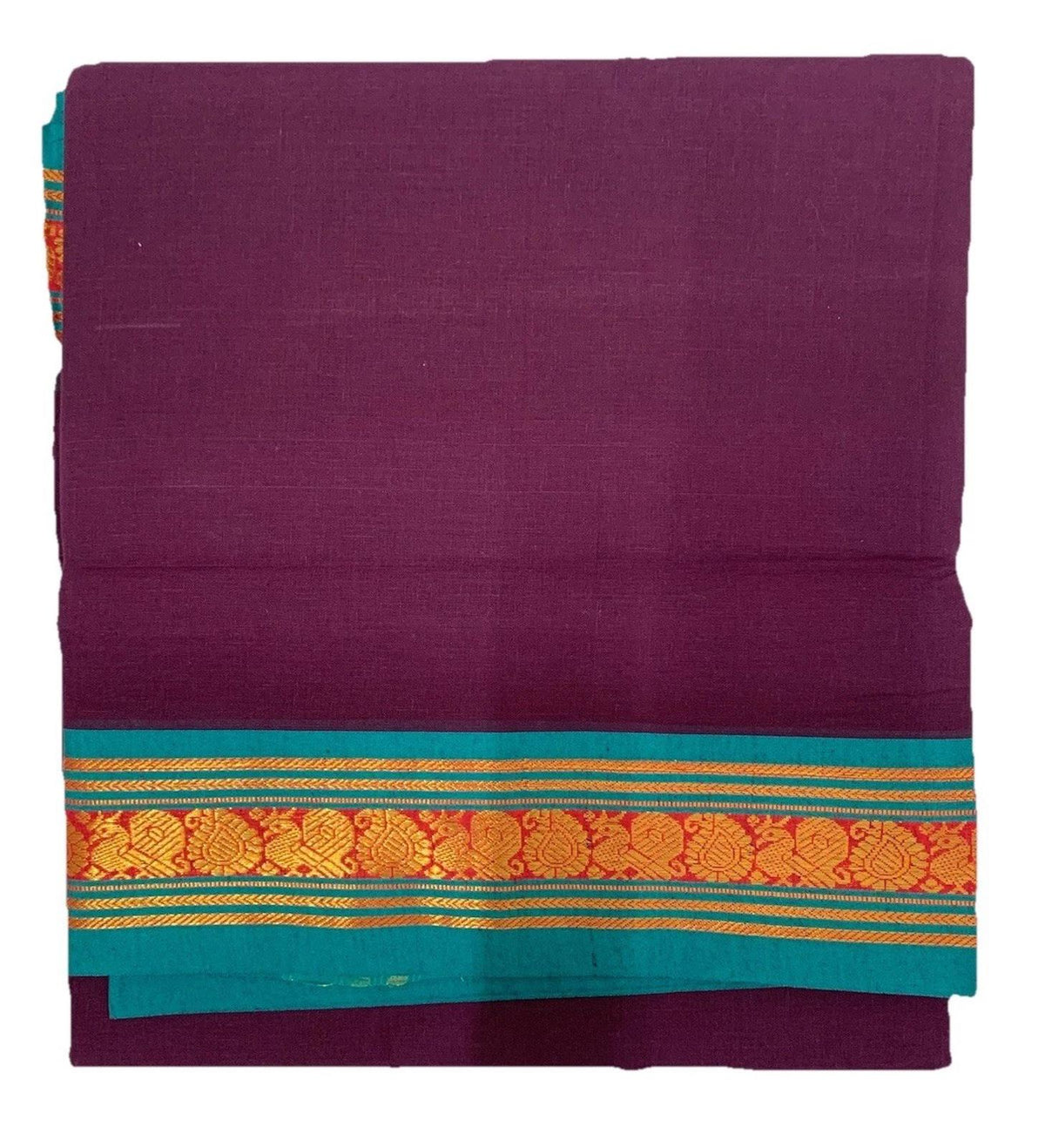 Deep Maroon Red Cotton Saree