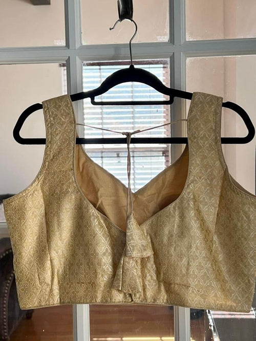 Banarasi Gold Blouse (More Designs Available)
