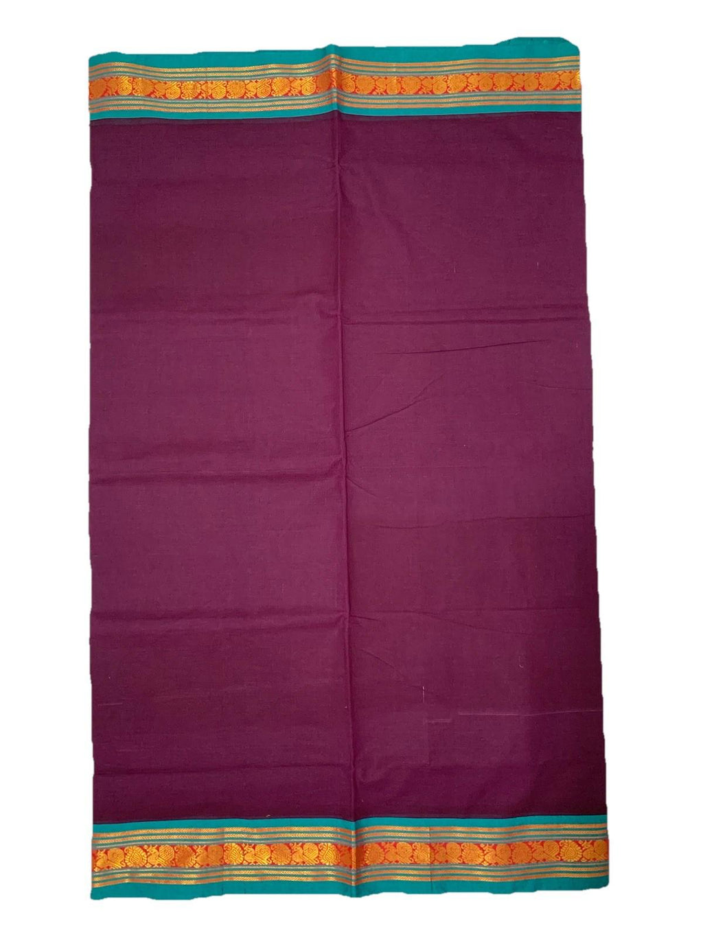 Deep Maroon Red Cotton Saree