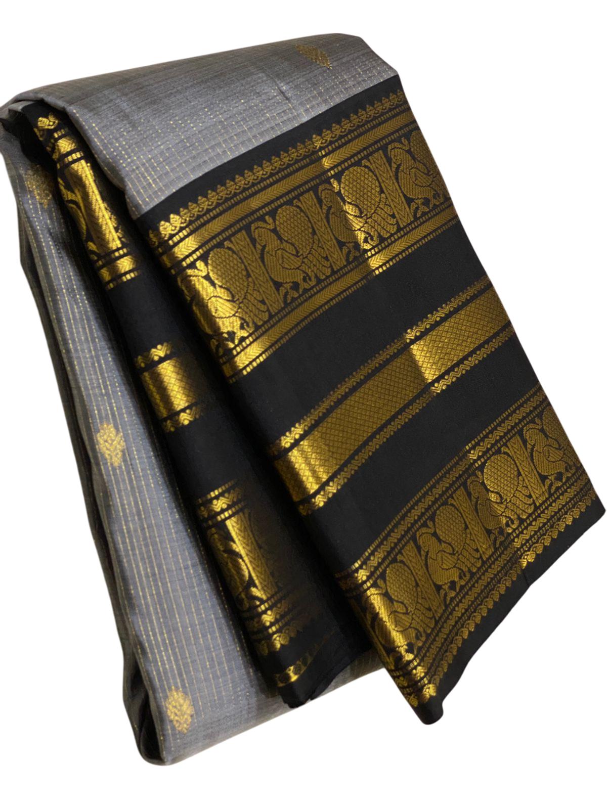 Wedding Kanchipuram Silk Saree Traditional South Indian Sari Partywear Ethnic Outfit for Women Kanjeevaram Sari with 2gm Zari [COPY]