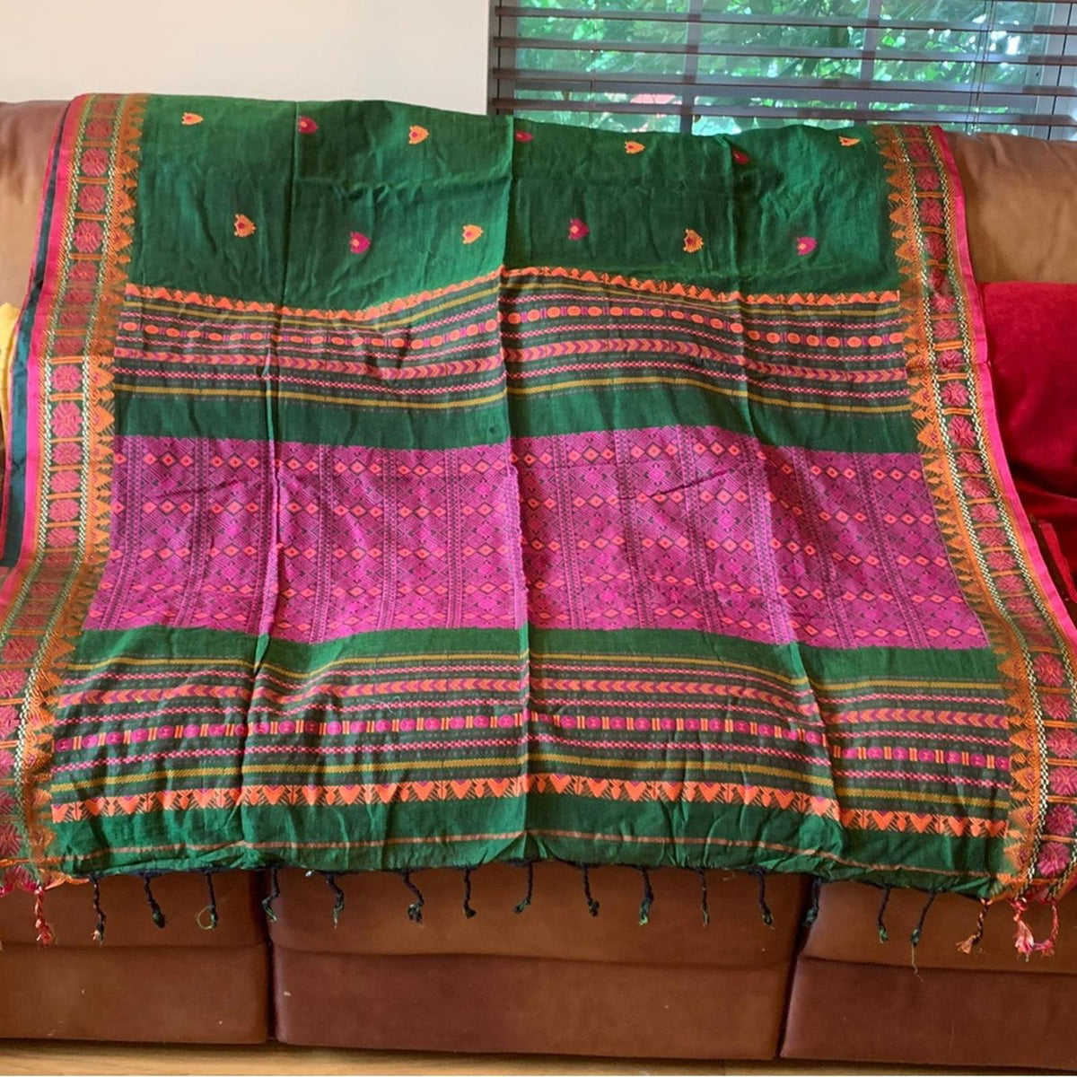 Casual Wear Cotton Saree Indian Sari Lightweight Ethnic Outfit for Women