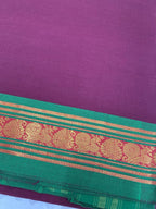 Maroon Red Cotton Saree