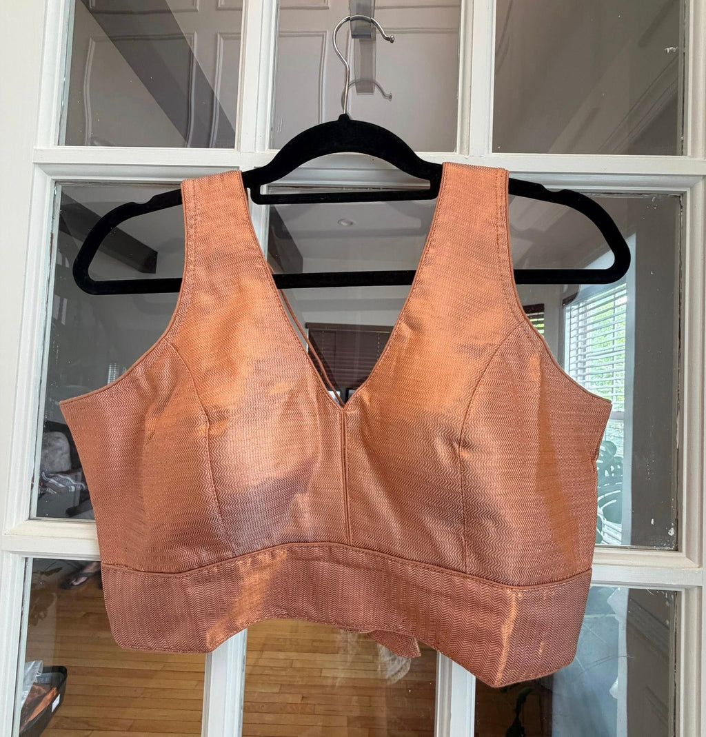 Light Copper Banarasi Blouse