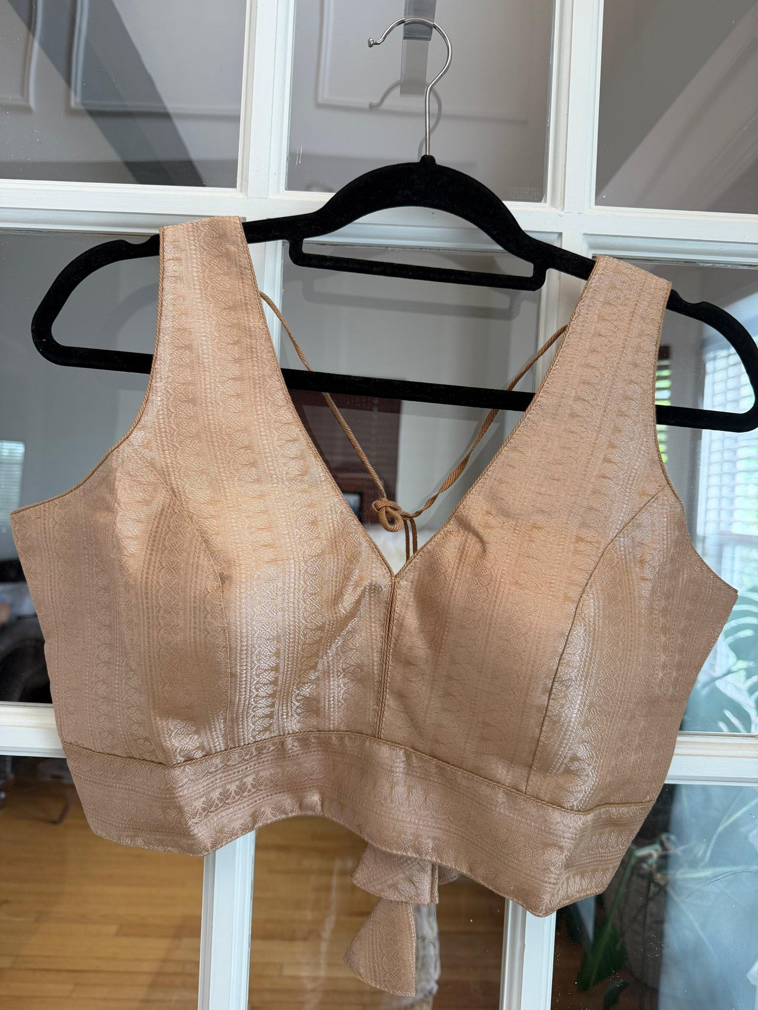 Muted Gold Banarasi Blouse
