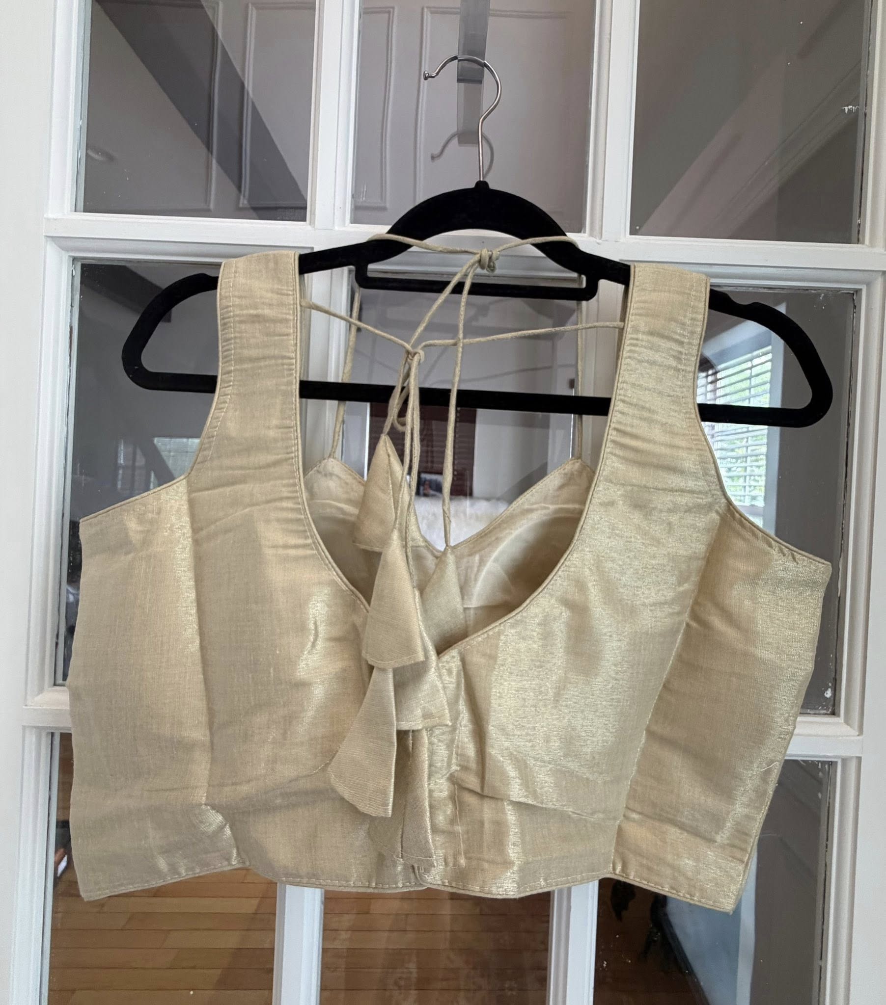 Double Tie Banarasi Blouse