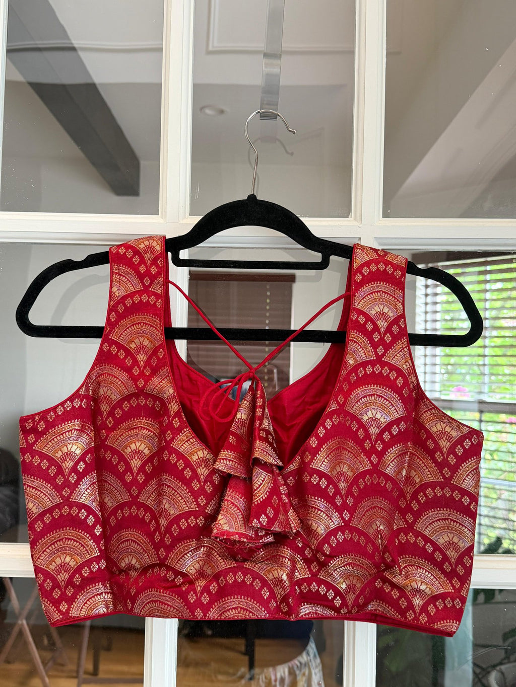 Fan Design Banarasi Blouse
