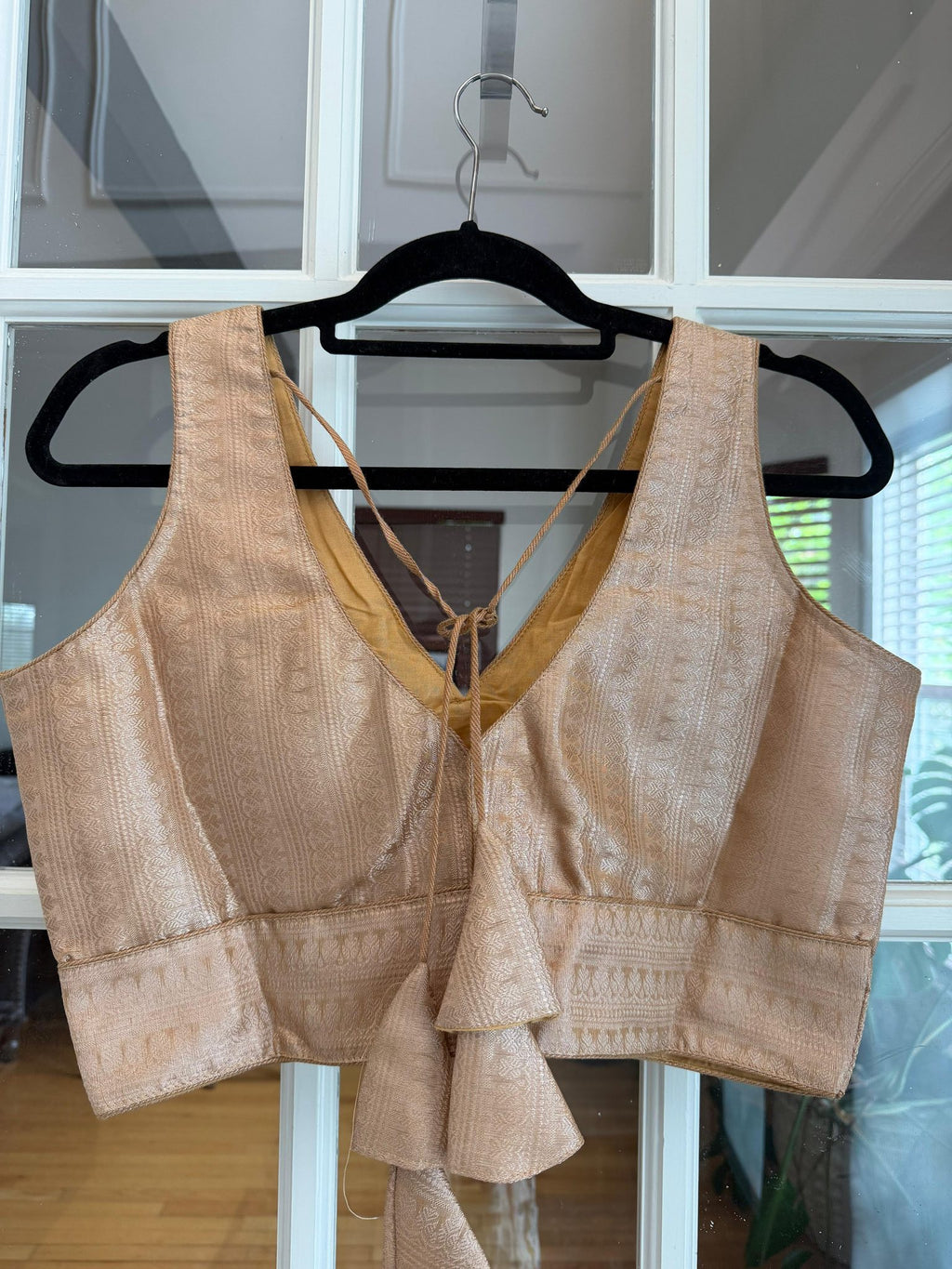 Muted Gold Banarasi Blouse