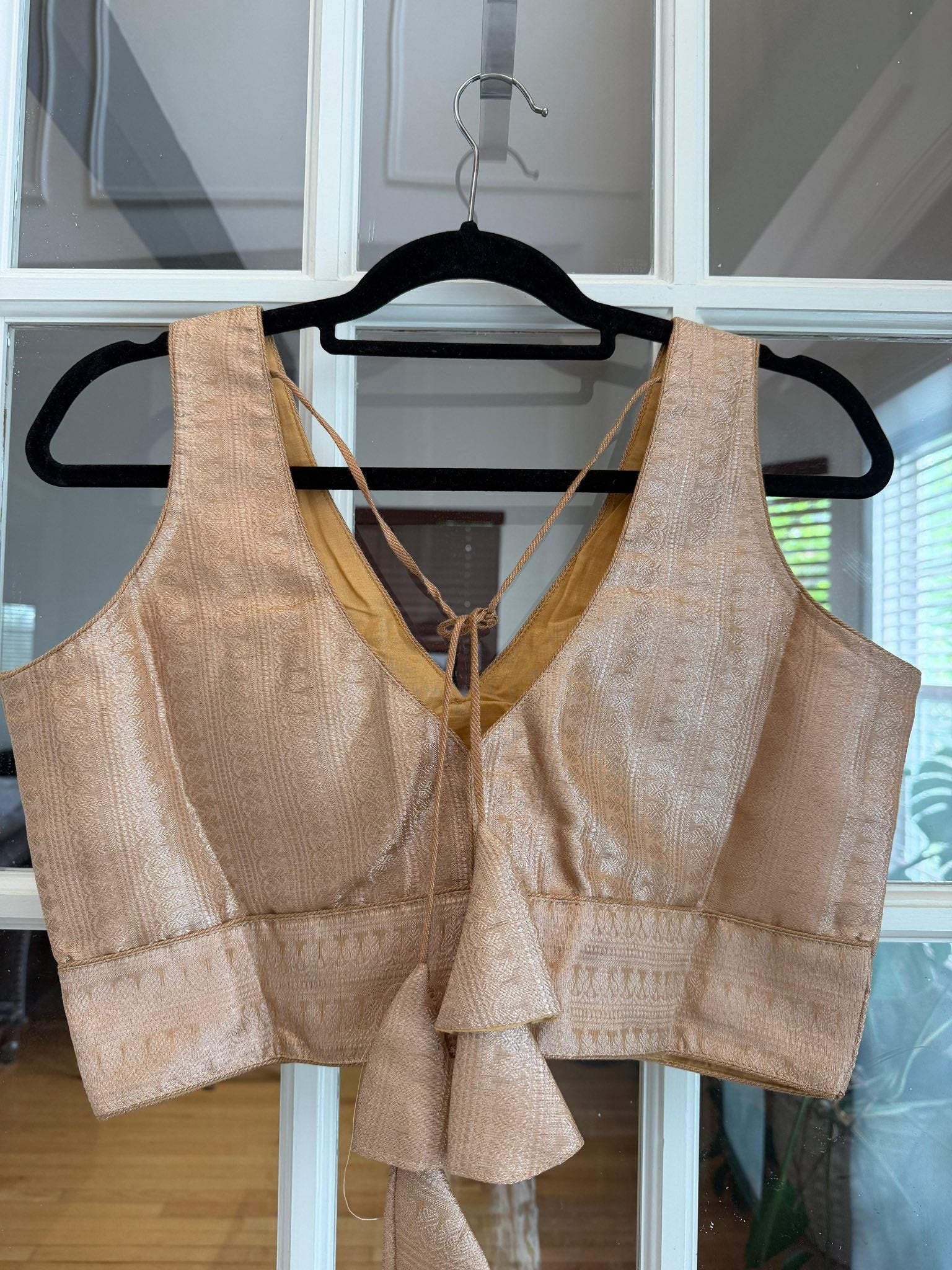 Muted Gold Banarasi Blouse