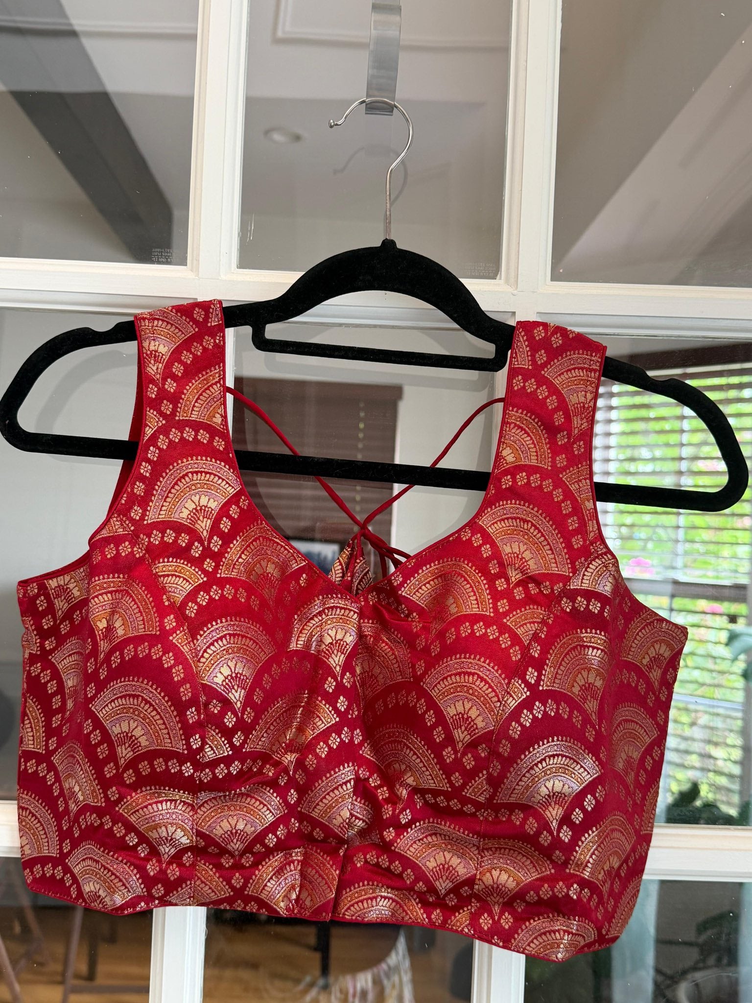 Fan Design Banarasi Blouse