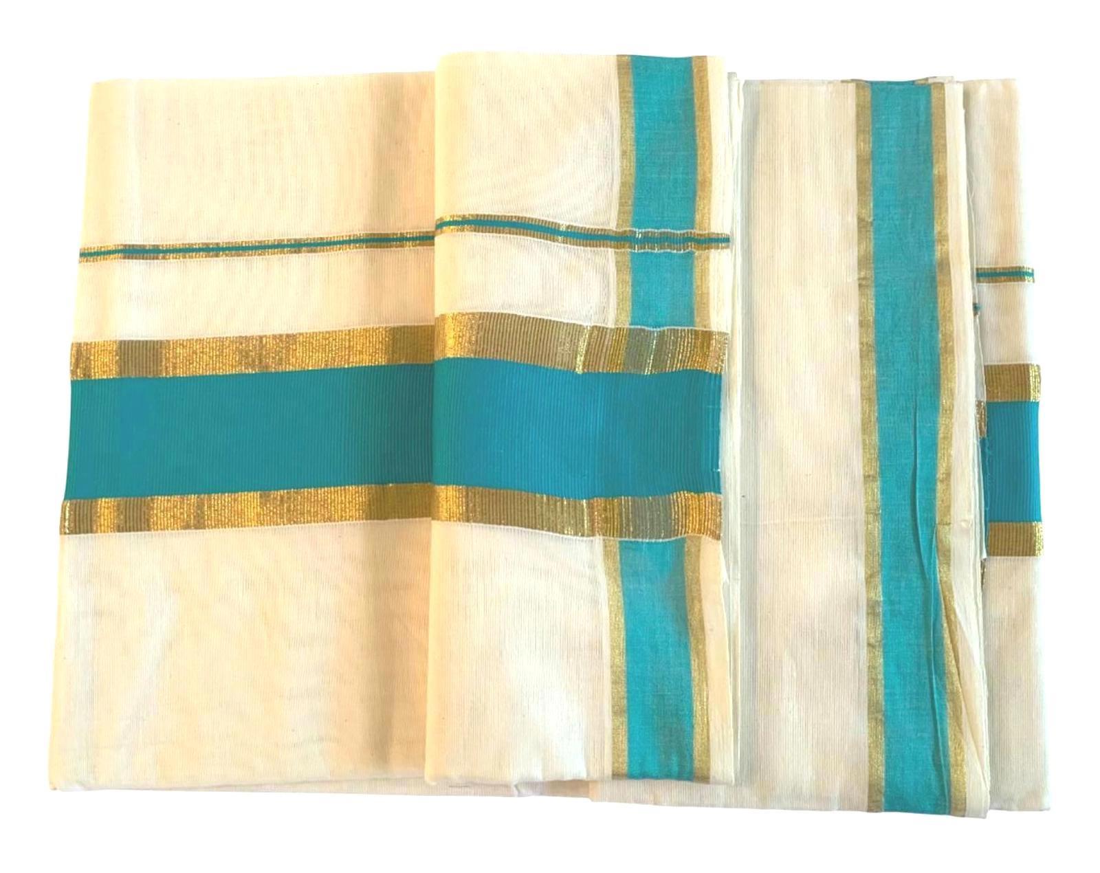 Onam Set Saree Festival Saree for Traditional Celebrations Kerala Kasavu Saree